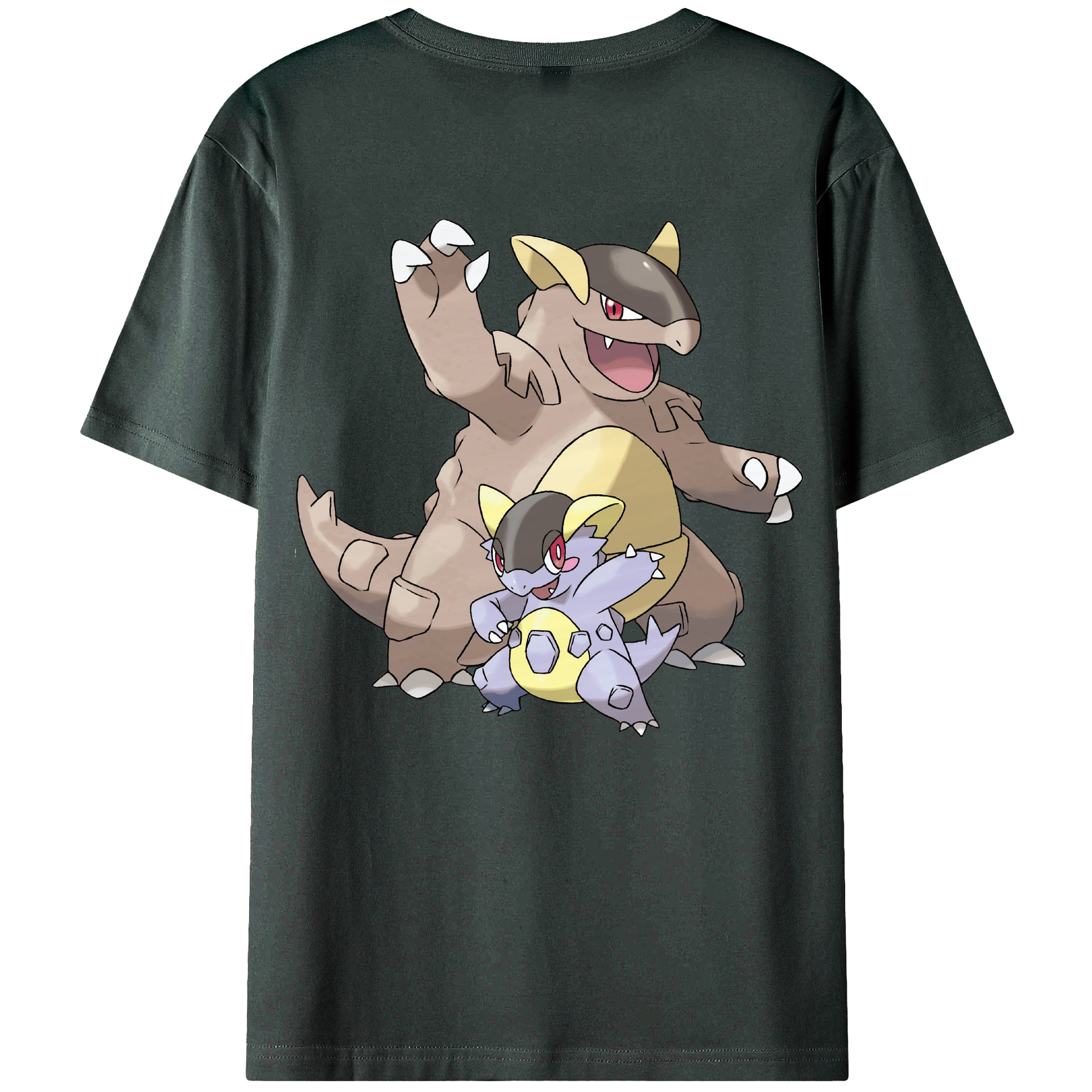 （画像用） ポケットモンスター Pokémon 綿100％ メンズ半袖Tシャツ（バックプリント） 通気性